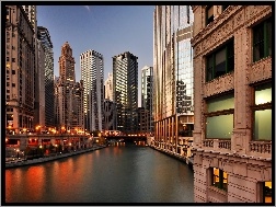 Rzeka, USA, Chicago, Wieżowce
