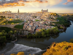 Rzeka Tag, Hiszpania, Miasto Toledo