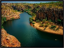 Rzeka, Australia, Park Narodowy, Nitmilek, Skały