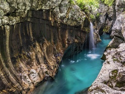 Słowenia, Rzeka Socza, Triglavski Park Narodowy, Skały