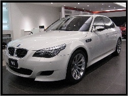 Salon, BMW 5, Biały, E60