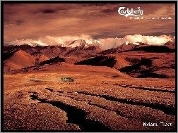 Samochód, Tybet, Azja, Dostawczy, Calsberg, Góry