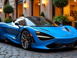 Samochód, Niebieski, McLaren
