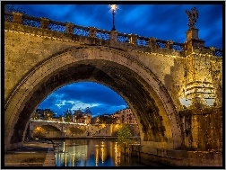 Most Sant Angelo, Rzym, Włochy, Bazylika, Rzeka, Watykan