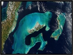 Satelity, Zdjęcie, Wyspa, Z