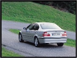 Sedan, BMW, Srebrny, E46