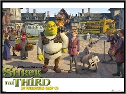 Shrek 3, miasto, postacie