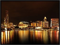 Singapur, Drapacze Chmur, Oświetlenie