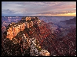 Skały, Grand Canyon, Zachód Słońca