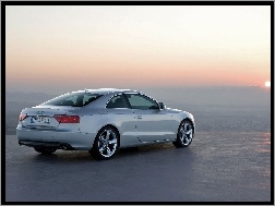 Słońca, Coupe, Audi A5, Zachód