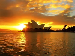 Zachód Słońca, Sydney, Australia, Sydney Opera House