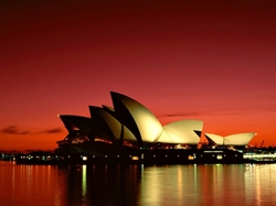 Zachód Słońca, Sydney, Australia, Opera w Sydney