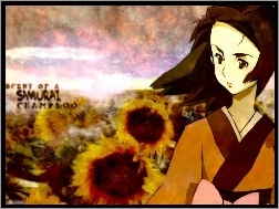 słoneczniki, Samurai Champloo, dziewczyna