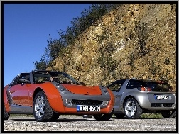 Smart Roadster, Pomarańczowy i Srebrny