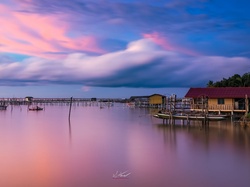 Jezioro Songkhla, Tajlandia, Dom, Pomost