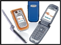 Srebrna, Niebieska, Nokia 6267, Żółta