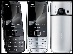 Tył, Srebrna, Czarna, Nokia 6700 Classic, Przód