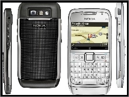 Srebrny, Tył, Przód, Nokia E71, Boki