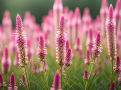 Kwiaty, Różowe, Celozja srebrzysta