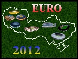 Stadionów, 2012, Euro, Mapa