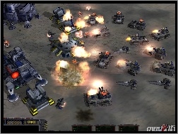 Starcraft 2, ogień, walka, roboty, czołgi