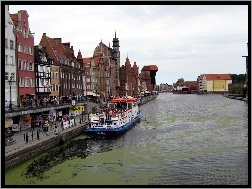 Statek, Żuraw, Gdańsk, Pobrzeże