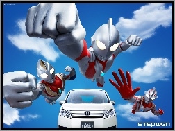 Stepwgn, Samochód, Biały, Honda