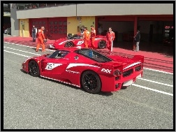 Stop, Ferrari FXX, Pit