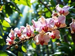 Orchidea, Storczyk, Słoneczne, Grafika AI