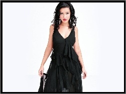 sukienka, Christina Aguilera, czarna