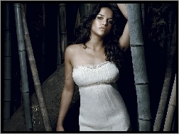 Sukienka, Michelle Rodriguez, Biała