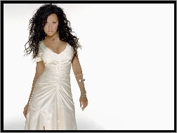 suknia, Christina Aguilera, biała