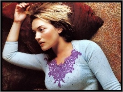 sweterek, Kate Winslet, błękitny