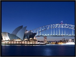 Most Sydney Harbour Bridge, Australia, Sydney, Sydney Opera House, Zatoka Port Jackson