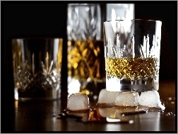 Whisky, Szkalneczki, Lód