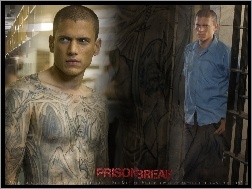 szkic, Wentworth Miller, Prison Break, tatuaż