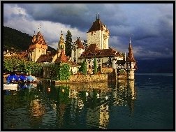 Szwajcaria, Zamek, Jezioro, Chillon