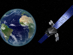 Satelita telekomunikacyjny Al Yah 3, Grafika 3D, Ziemia