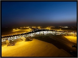 Terminale, Lotniczy, Port, Pekin, Oświetlone