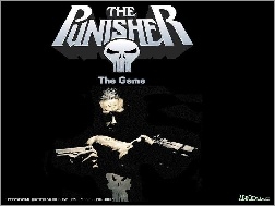 The Punisher, broń, mężczyzna, twarz