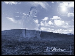 Tle, Dziewczyna, Windows XP, W