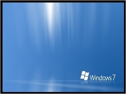 Tło, Niebieskie, Windows 7, Świetliste
