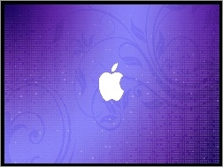 Tło, Apple, Logo, Fioletowe
