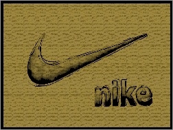 Tło, Nike, Logo, Brązowe