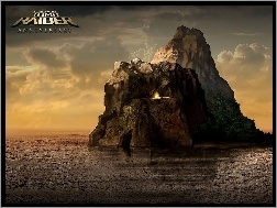 Tomb Raider Anniversary, morze, skała