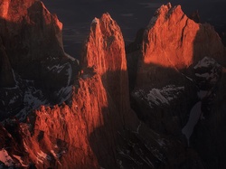 Szczyty, Chile, Park Narodowy Torres del Paine, Góry, Patagonia, Torres del Paine