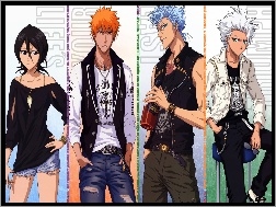 Grimmjow, Bleach, Rukia, Toshiro, Ichigo