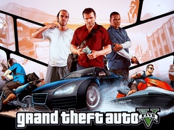 Michael, Trevor, Grand Theft Auto V, Franklin