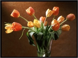 Wazon, Tulipany, Szklany