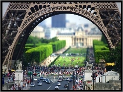 Turyści, Paryż, Wieża Eiffla